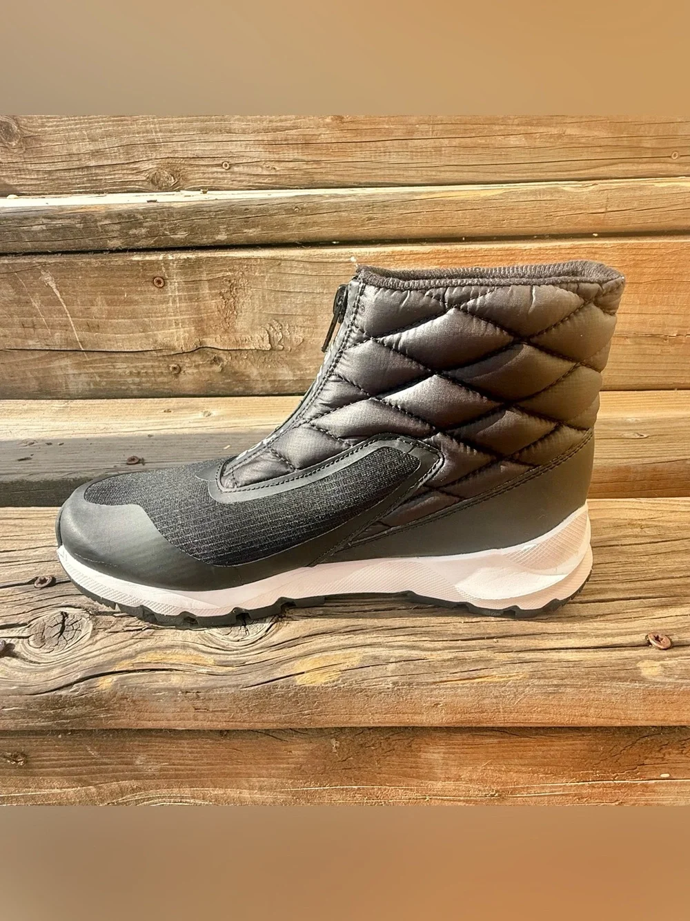 The North Face ThermoBall Eco Zip Black Winter Boots Women’s 8